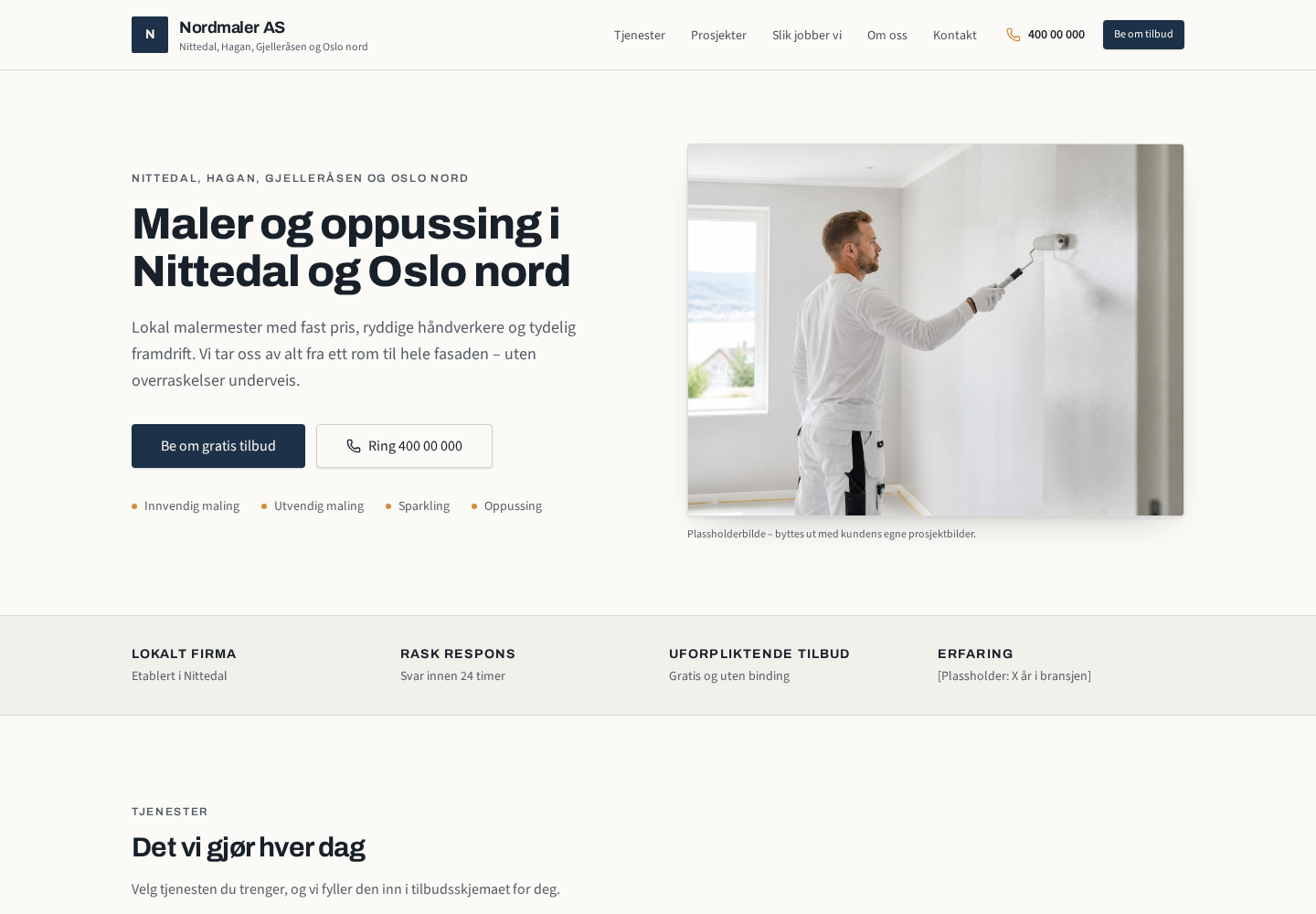 Nordmaler demo vist på PC